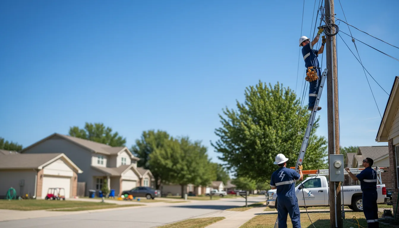 Residential electrician providing installation services in New River, AZ